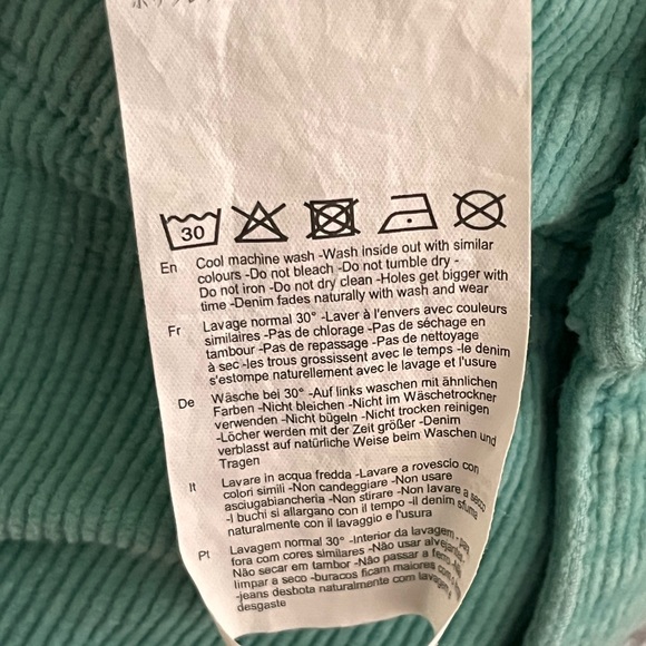 ROLLA'S Teal East Coast Flare High Rise Corduroy - Picture 8 of 8